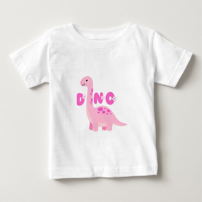 Camiseta De Bebé Dinosaurio adorable 🦕  (Anverso)