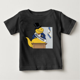 Camiseta De Bebé Dinosaurio Alcalde Sombrero de Copa Político Diver