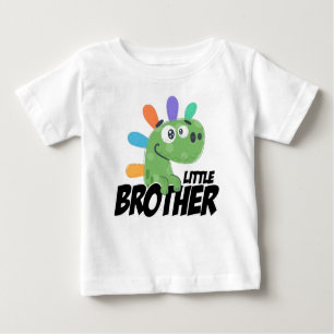 Camiseta De Bebé Dinosaurio arcoiris de Little Brother