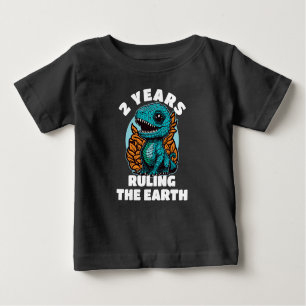 Camiseta De Bebé Dinosaurio bebé 2 años cumpleaños