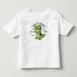 Camiseta De Bebé Dinosaurio Bonito para Niños Kids | Hola Amigo
