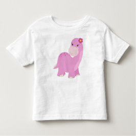 Camiseta De Bebé Dinosaurio cutáneo, dinosaurio rosa, dinosaurio ti