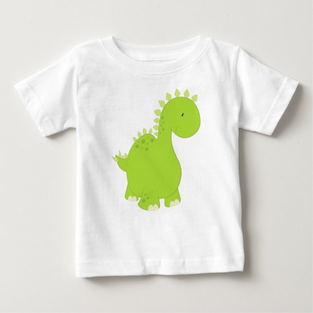 Camiseta De Bebé Dinosaurio Cute, Dinosaurio Infantil, Dino, Stegos (Anverso)