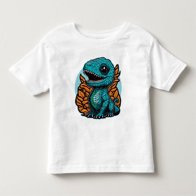 Camiseta De Bebé Dinosaurio de bebé lindo (Anverso)