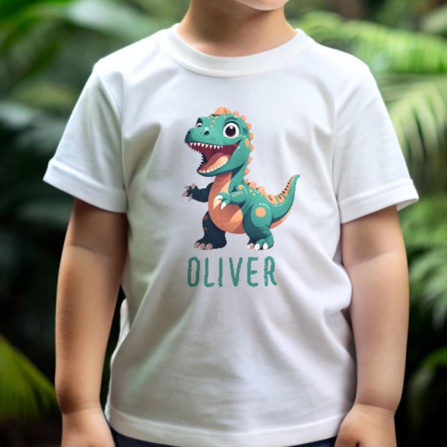 Camiseta De Bebé Dinosaurio de bebé lindo personalizado (Subido por el creador)