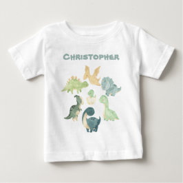 Camiseta De Bebé Dinosaurio de bebé personalizado