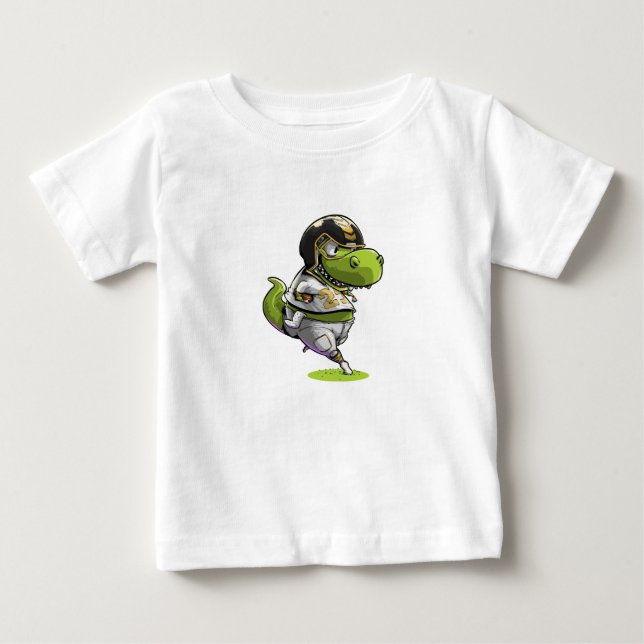 Camiseta De Bebé Dinosaurio de fútbol americano Tyrannosaurus Rex (Anverso)