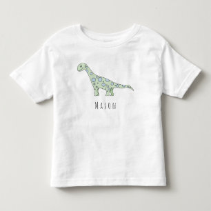 Camiseta De Bebé Dinosaurio de niño pequeño y personalizado con nom
