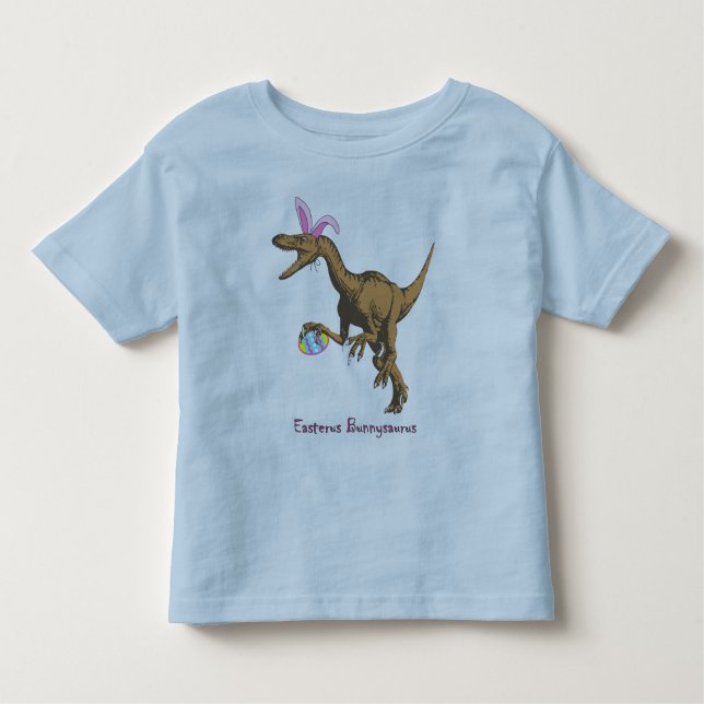 Camiseta De Bebé dinosaurio de pascua (Anverso)