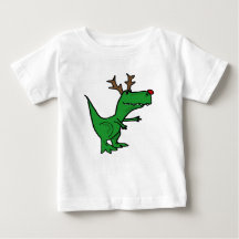 Dinosaurio divertido del navidad como reno