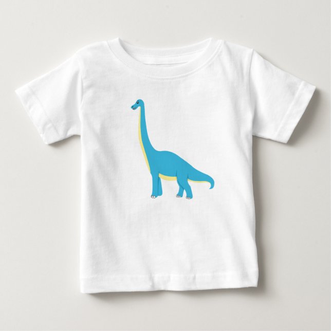 Camiseta De Bebé Dinosaurio Feliz para Niño  (Anverso)