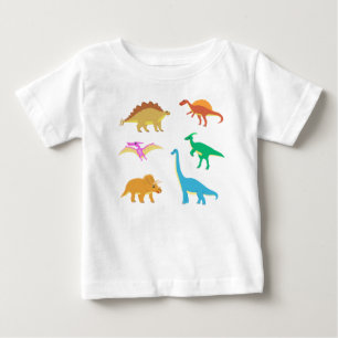 Camiseta De Bebé Dinosaurio Feliz para Pequeño