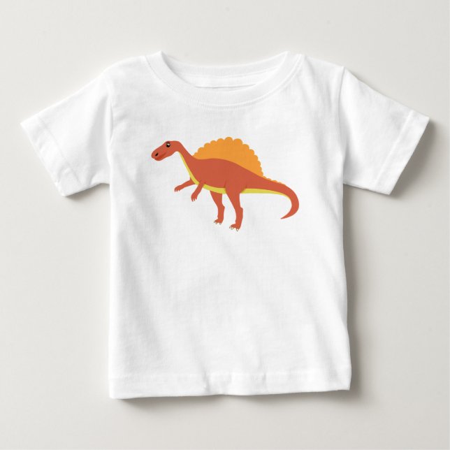 Camiseta De Bebé Dinosaurio Feliz para Pequeño (Anverso)