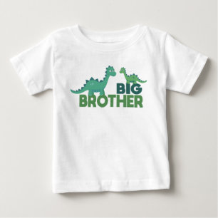 Camiseta De Bebé Dinosaurio hermano mayor dibujo animado animal