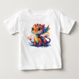 Camiseta De Bebé Dinosaurio infantil brillante - Din divertido y ca