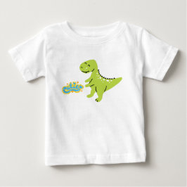Camiseta de bebé dinosaurio lindo