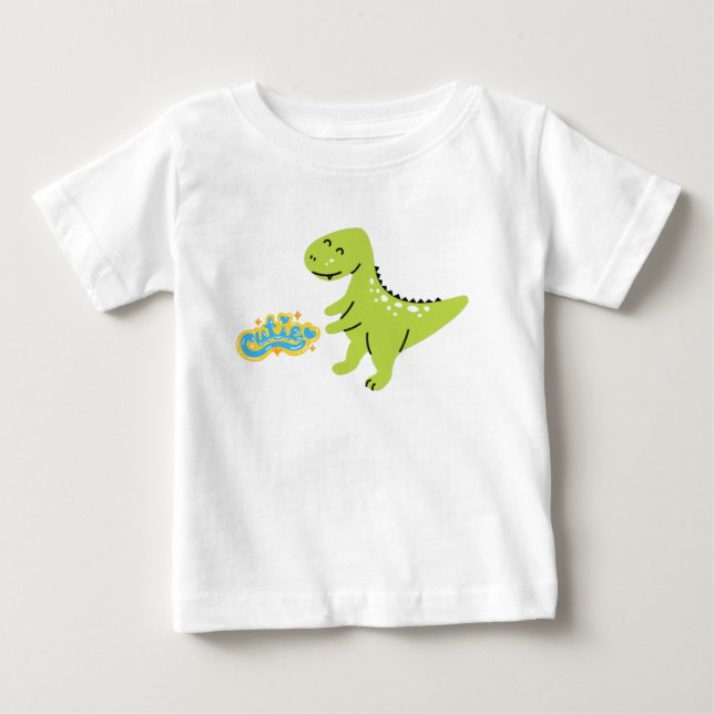 Camiseta de bebé dinosaurio lindo (Anverso)