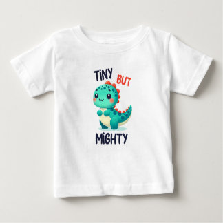 Camiseta De Bebé Dinosaurio lindo "Pequeño pero poderoso"