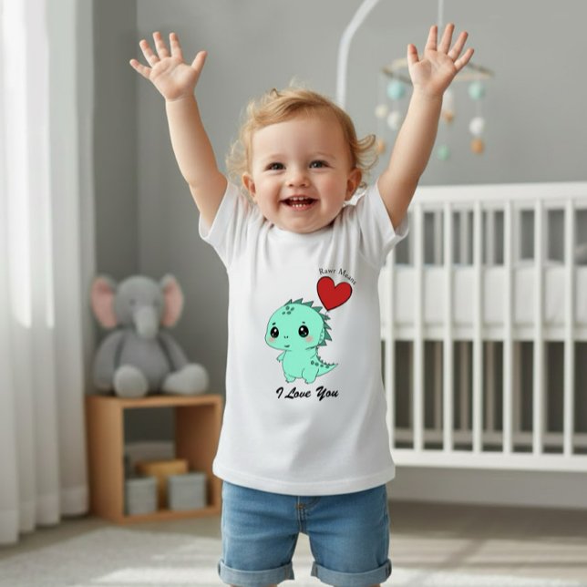 Camiseta De Bebé Dinosaurio Mint Adorable (Subido por el creador)