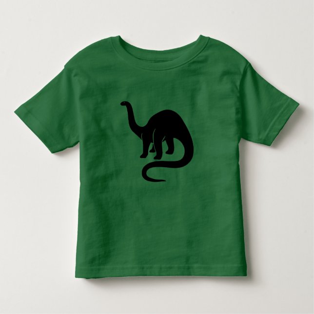 Camiseta De Bebé Dinosaurio - Negro (Anverso)