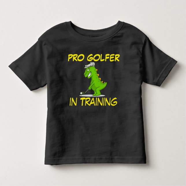 Camiseta De Bebé Dinosaurio Pro Golfer En Formación (Anverso)