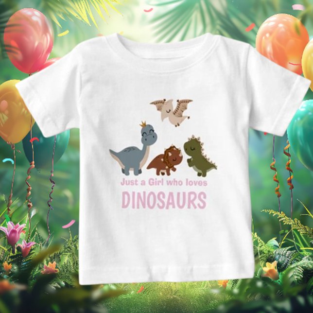 Camiseta De Bebé Dinosaurio Rosa Boho (Celebrate your little one's style with our Pink Boho Dinosaur Baby T-Shirt!)
