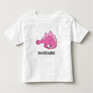 Camiseta De Bebé Dinosaurio rosado lindo; Snackosaurus