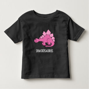 Camiseta De Bebé Dinosaurio rosado lindo; Snackosaurus