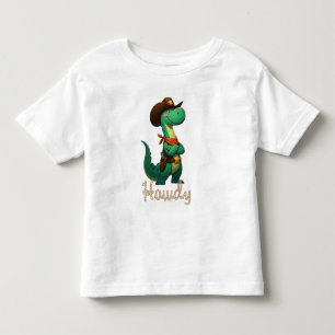 Camiseta De Bebé Dinosaurio sheriff/vaquero lindo 