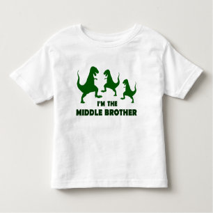 Camiseta De Bebé Dinosaurio soy el Hermano Medio