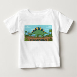 Camiseta De Bebé Dinosaurio Stegosaurus