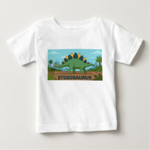 Camiseta De Bebé Dinosaurio Stegosaurus 