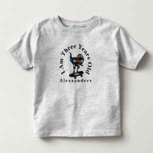 Camiseta De Bebé Dinosaurio T Rex con nombre, tengo 3 años