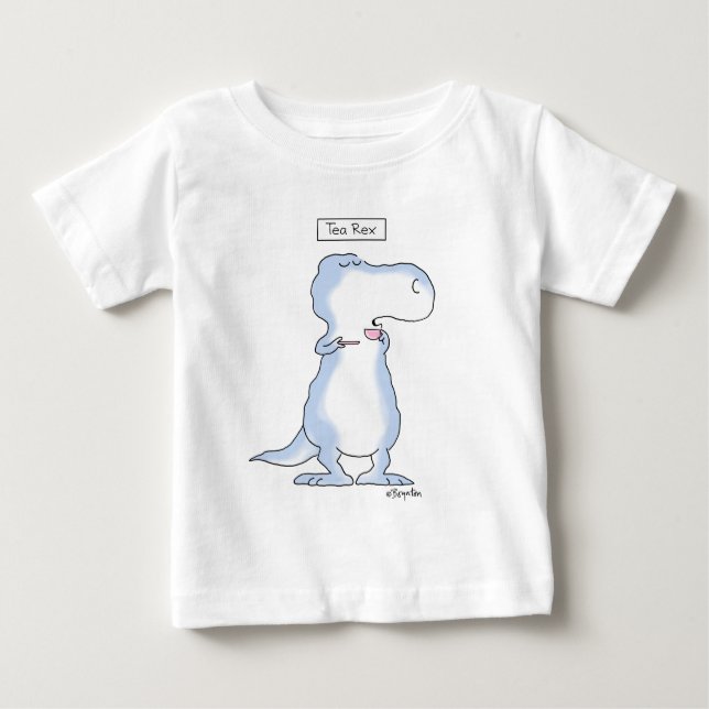 Camiseta De Bebé dinosaurio TEA REX de Boynton (Anverso)