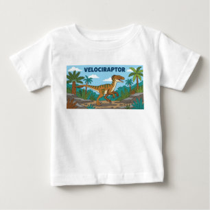 Camiseta De Bebé dinosaurio velociraptor raptor