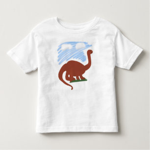 Camiseta De Bebé Dinosaurio Whimsical Personalizado Art