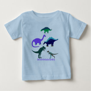 Camiseta De Bebé Dinosaurios
