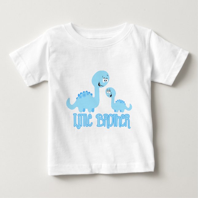 Camiseta De Bebé Dinosaurios Hermano Pequeño (Anverso)