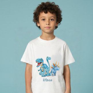 Camiseta De Bebé Dinosaurios nombre personalizado
