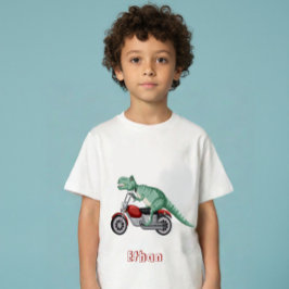 Camiseta De Bebé Dinosaurs personalized name