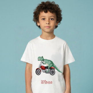 Camiseta De Bebé Dinosaurs personalized name