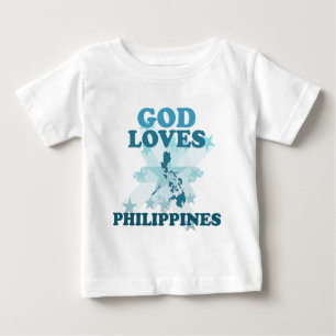 Camiseta De Bebé Dios ama Filipinas