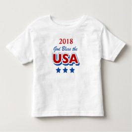 Camiseta De Bebé Dios bendice la plantilla anticuada los E.E.U.U.