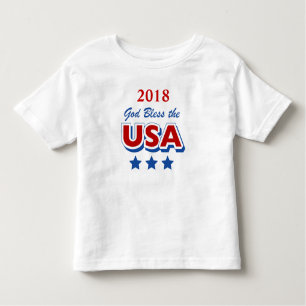 Camiseta De Bebé Dios bendice la plantilla anticuada los E.E.U.U.