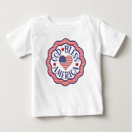 Camiseta De Bebé Dios bendiga a Estados Unidos