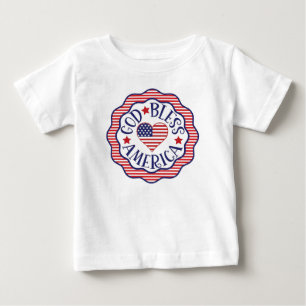 Camiseta De Bebé Dios bendiga a Estados Unidos
