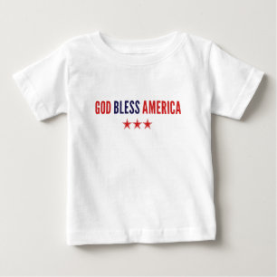 Camiseta De Bebé Dios bendiga a Estados Unidos
