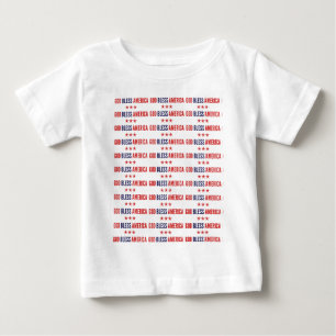 Camiseta De Bebé Dios bendiga a Estados Unidos