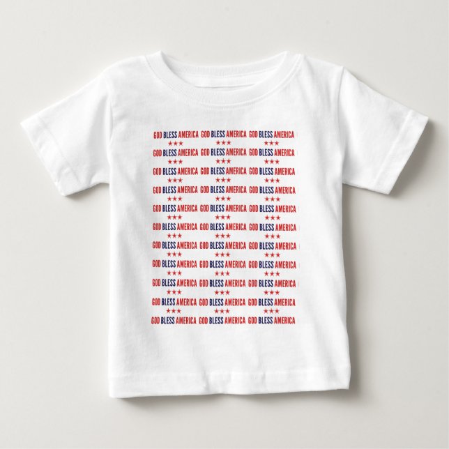 Camiseta De Bebé Dios bendiga a Estados Unidos (Anverso)