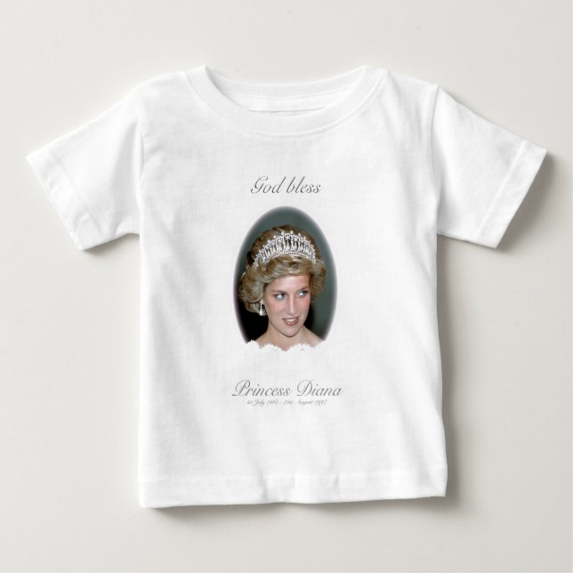 Camiseta De Bebé Dios bendiga a la princesa Diana (Anverso)